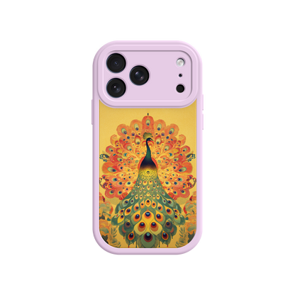 #MC0009 Factory Wholesale Peacock iPhone Case – Artistic Bird Design with Vibrant Feathers & Boho Style