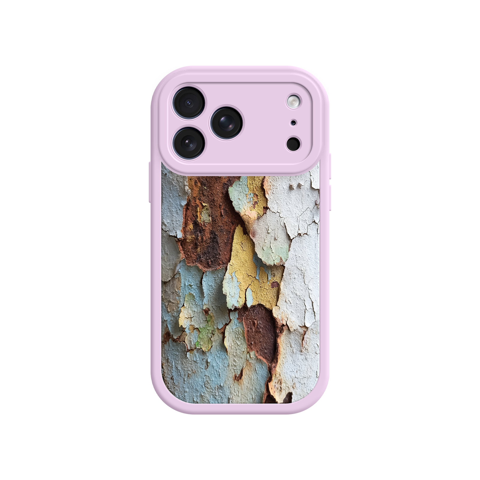 Artistic phone case with global vintage aesthetic