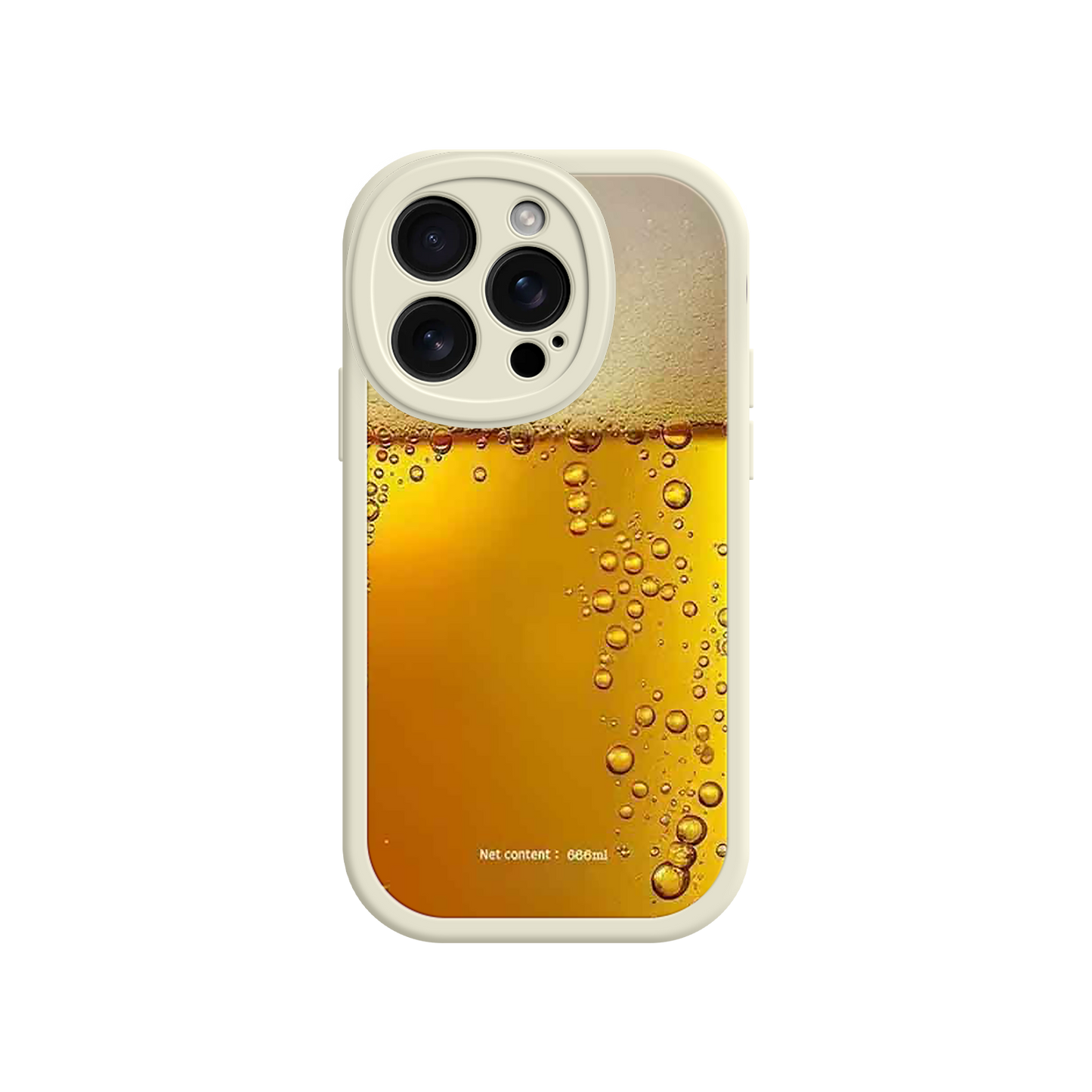 #MC0007 Factory Wholesale Funny Beer Glass Phone Case – Realistic Foam Design, Novelty Gift for Beer Lovers