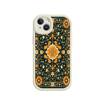 #MC0042 Factory Wholesale Ornate Floral iPhone 17 Case – Baroque Vintage Pattern Protective Cover for iPhone 16 Pro / Max