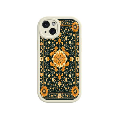 #MC0042 Factory Wholesale Ornate Floral iPhone 17 Case – Baroque Vintage Pattern Protective Cover for iPhone 16 Pro / Max