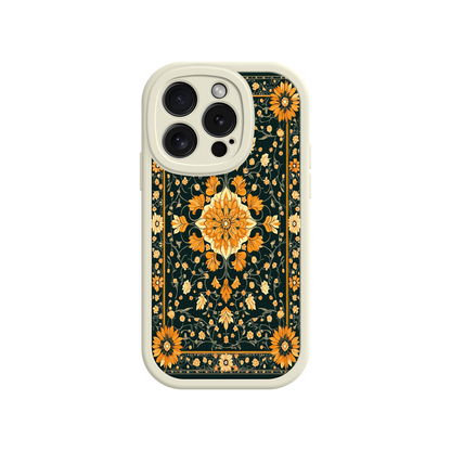 #MC0042 Factory Wholesale Ornate Floral iPhone 17 Case – Baroque Vintage Pattern Protective Cover for iPhone 16 Pro / Max
