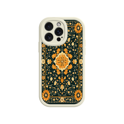 #MC0042 Factory Wholesale Ornate Floral iPhone 17 Case – Baroque Vintage Pattern Protective Cover for iPhone 16 Pro / Max
