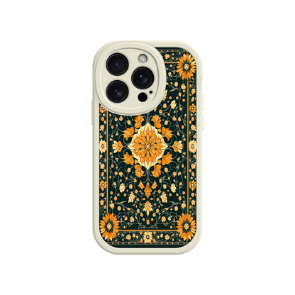 #MC0042 Factory Wholesale Ornate Floral iPhone 17 Case – Baroque Vintage Pattern Protective Cover for iPhone 16 Pro / Max