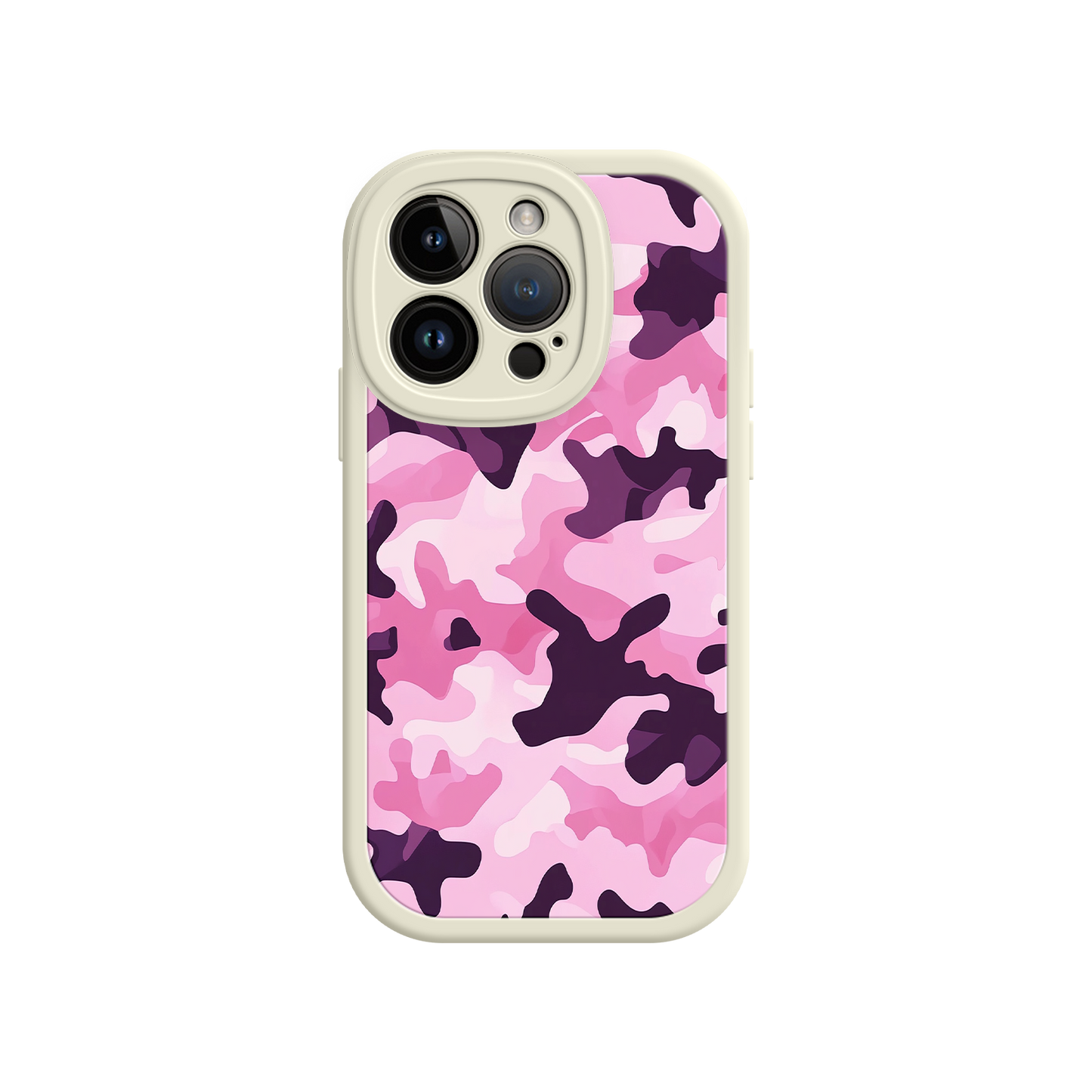 #MC0030 Factory Wholesale Pink Camo iPhone 17 Case – Camouflage, Feminine Style, Protective Phone Cover