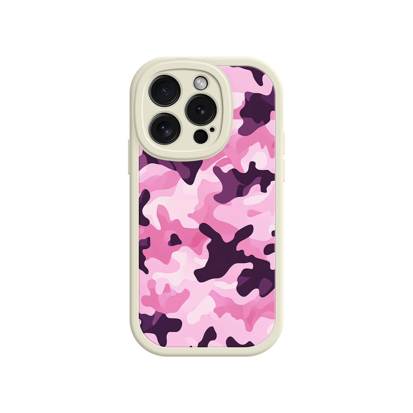 #MC0030 Factory Wholesale Pink Camo iPhone 17 Case – Camouflage, Feminine Style, Protective Phone Cover