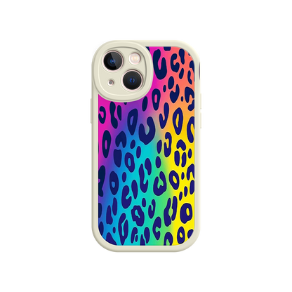 #MC0035 Factory Wholesale Rainbow Leopard Print iPhone 17 Case – Vibrant Gradient Leopard Pattern, Colorful Animal Print Design, Trendy Animal Print Phone Cover