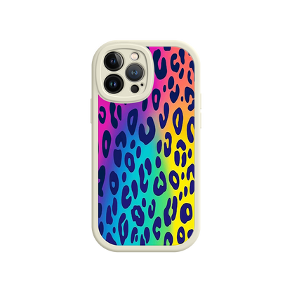 #MC0035 Factory Wholesale Rainbow Leopard Print iPhone 17 Case – Vibrant Gradient Leopard Pattern, Colorful Animal Print Design, Trendy Animal Print Phone Cover