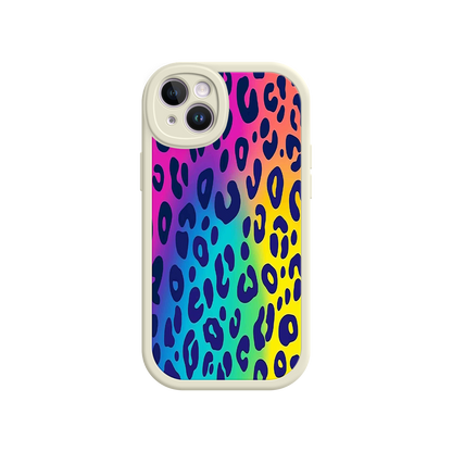 #MC0035 Factory Wholesale Rainbow Leopard Print iPhone 17 Case – Vibrant Gradient Leopard Pattern, Colorful Animal Print Design, Trendy Animal Print Phone Cover
