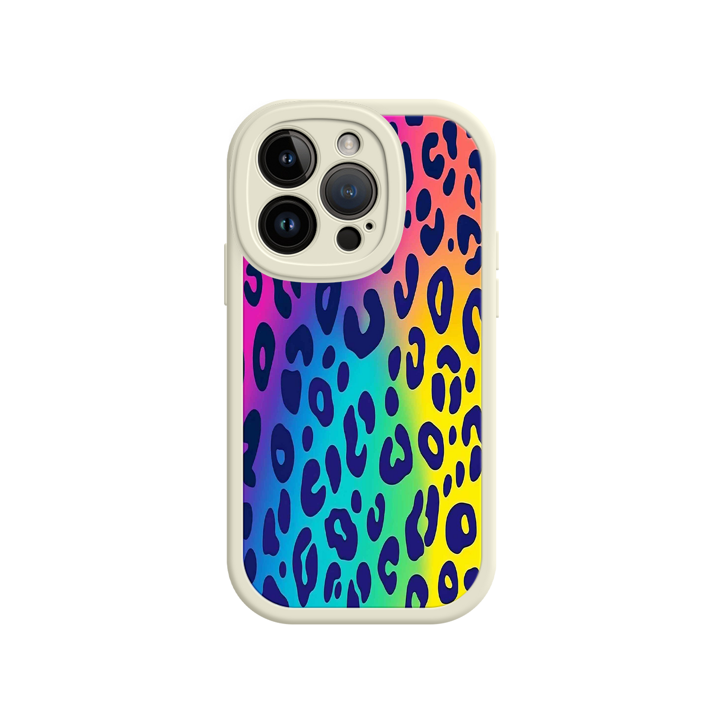 #MC0035 Factory Wholesale Rainbow Leopard Print iPhone 17 Case – Vibrant Gradient Leopard Pattern, Colorful Animal Print Design, Trendy Animal Print Phone Cover