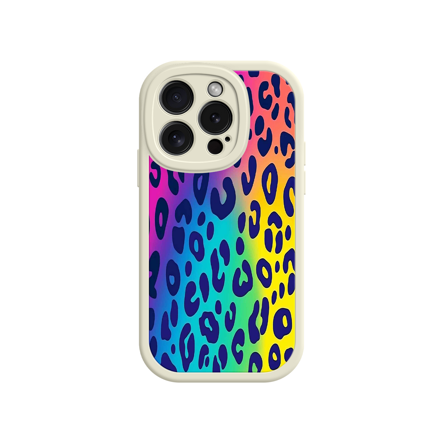 #MC0035 Factory Wholesale Rainbow Leopard Print iPhone 17 Case – Vibrant Gradient Leopard Pattern, Colorful Animal Print Design, Trendy Animal Print Phone Cover