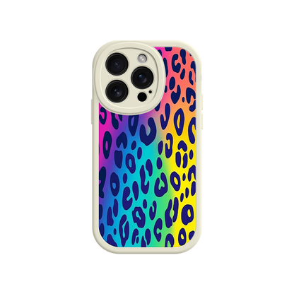 #MC0035 Factory Wholesale Rainbow Leopard Print iPhone 17 Case – Vibrant Gradient Leopard Pattern, Colorful Animal Print Design, Trendy Animal Print Phone Cover
