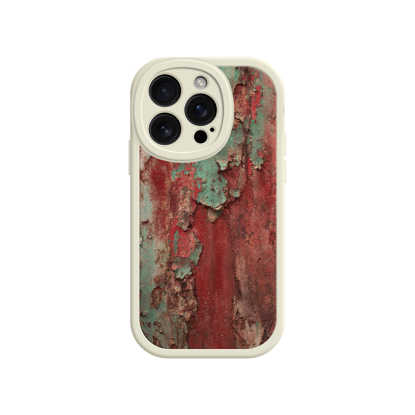 #MC0022 Factory Wholesale Rustic Metal Texture Phone Case – Vintage Industrial Style for iPhone 17