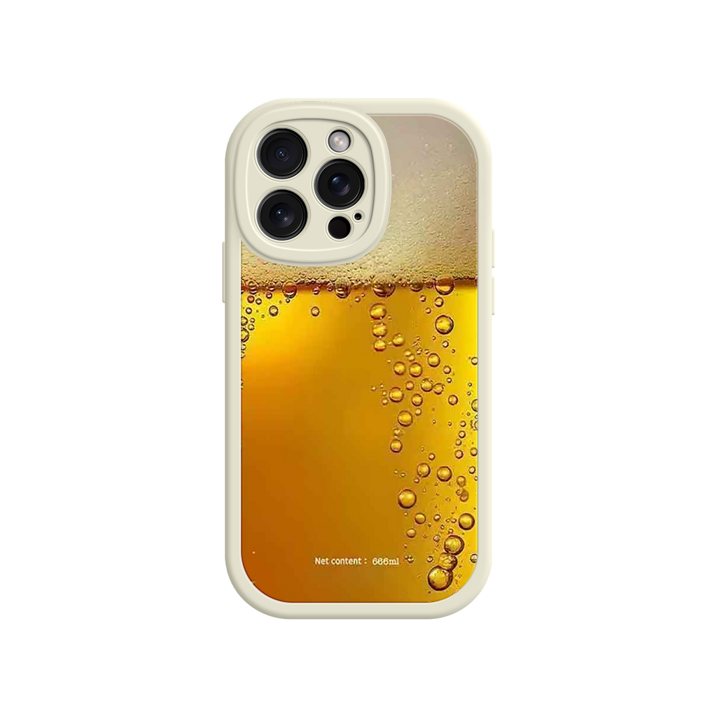 Funny Beer Glass Phone Case – Realistic Foam Design, Novelty Gift for Beer Lovers