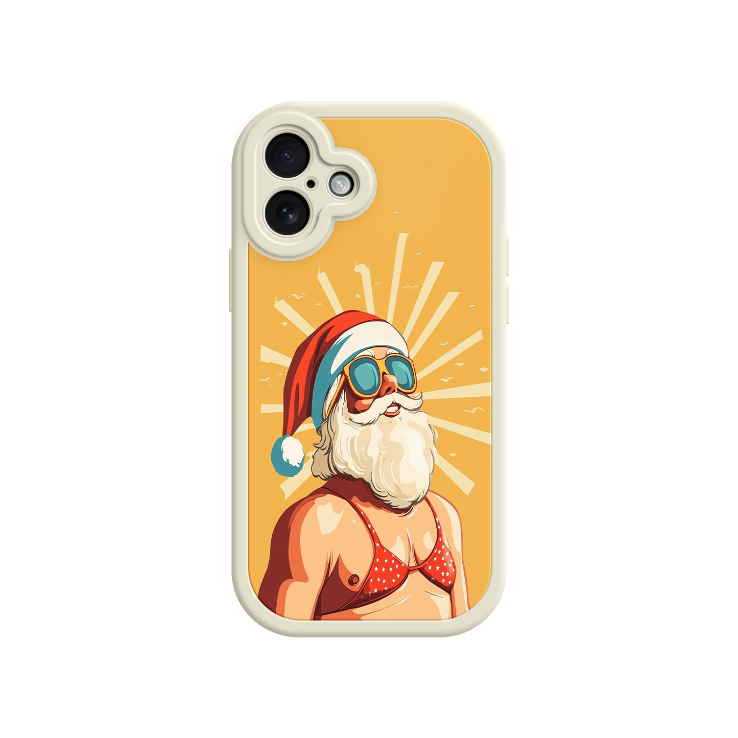 Funny Santa phone case for white elephant gifts