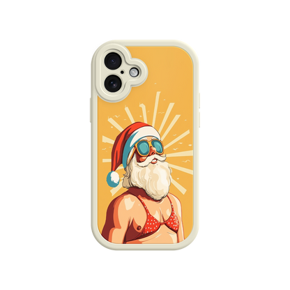 Funny Santa phone case for white elephant gifts