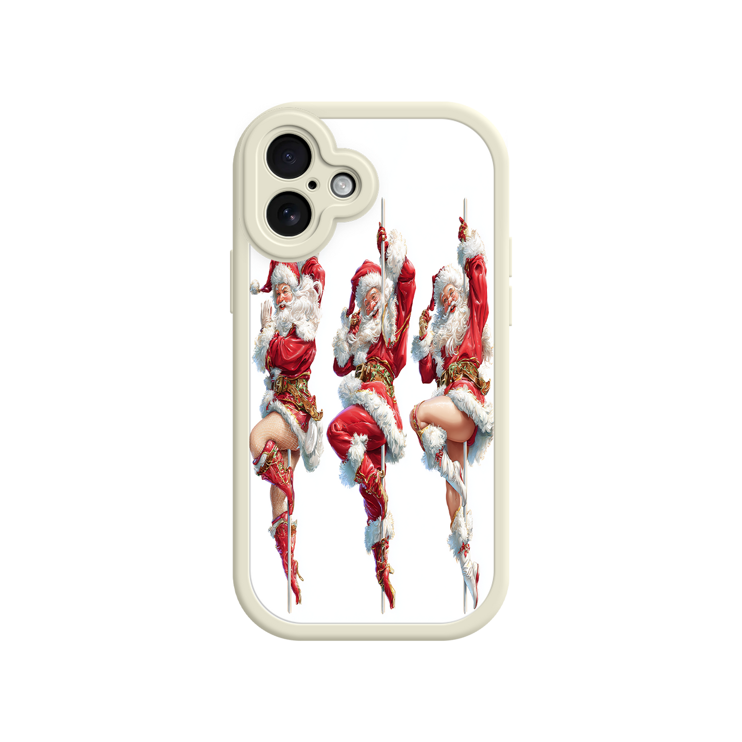 Santa Claus phone case with nostalgic holiday vibe