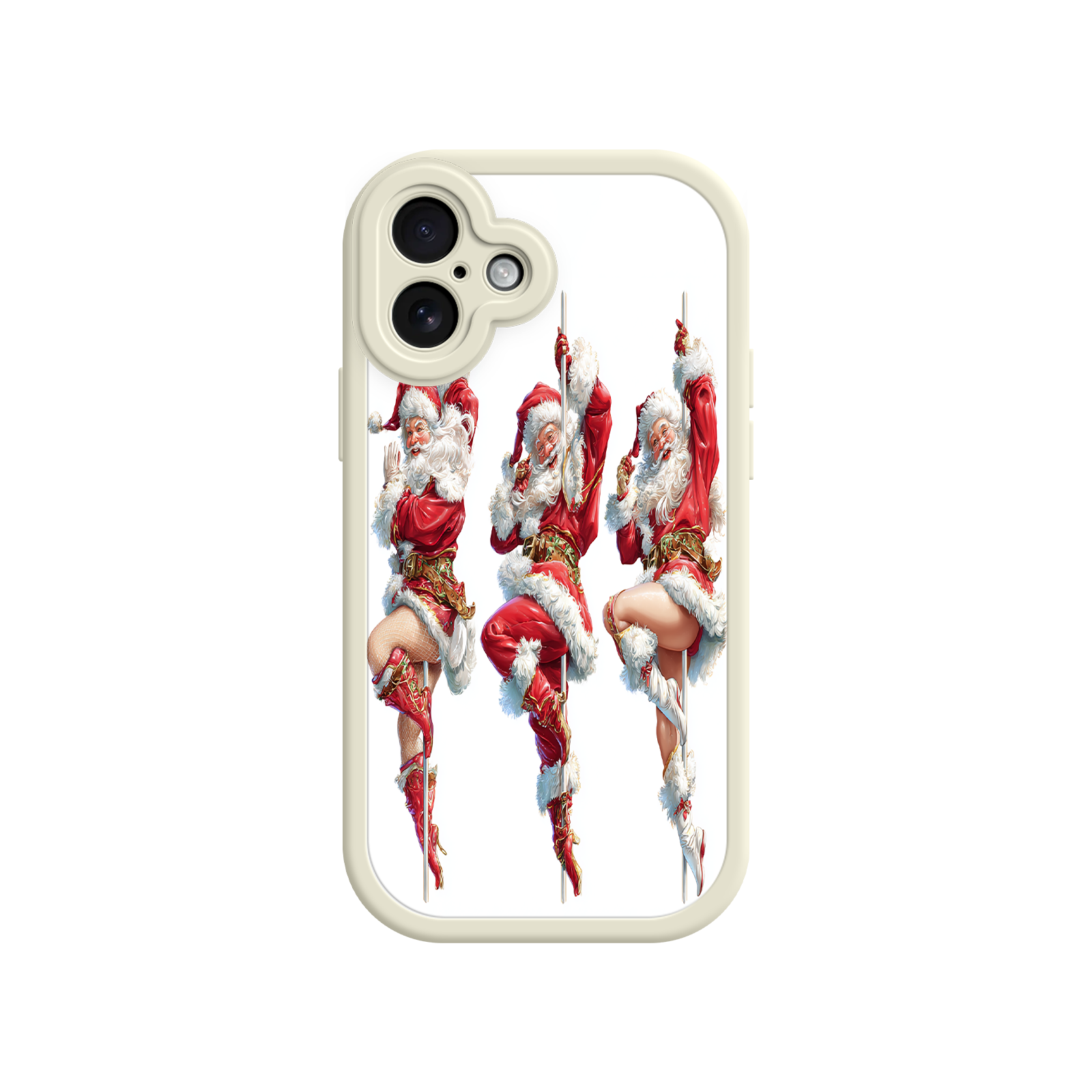 Santa Claus phone case with nostalgic holiday vibe