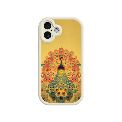 #MC0009 Factory Wholesale Peacock iPhone Case – Artistic Bird Design with Vibrant Feathers & Boho Style
