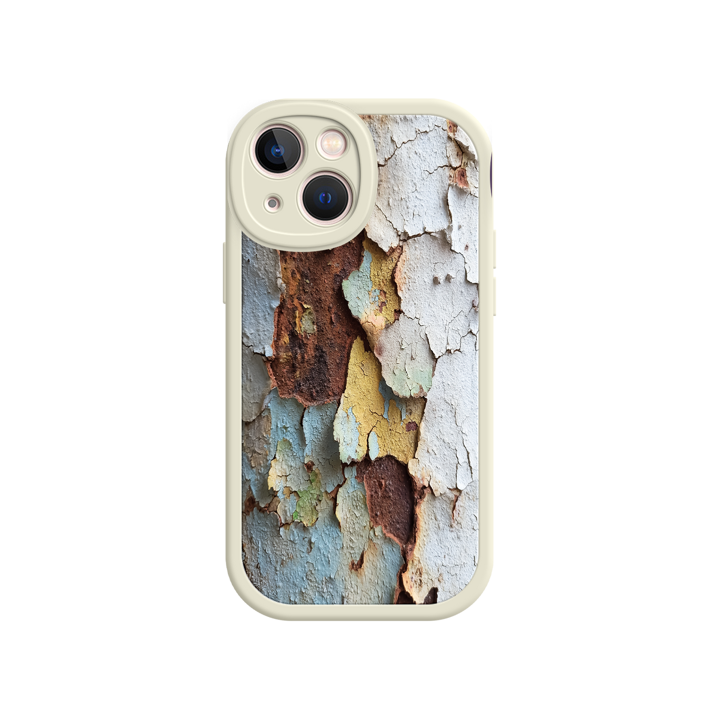 #MC0021 Factory Wholesale Rustic Patina Phone Case – Vintage Peeling Paint Design for iPhone 17