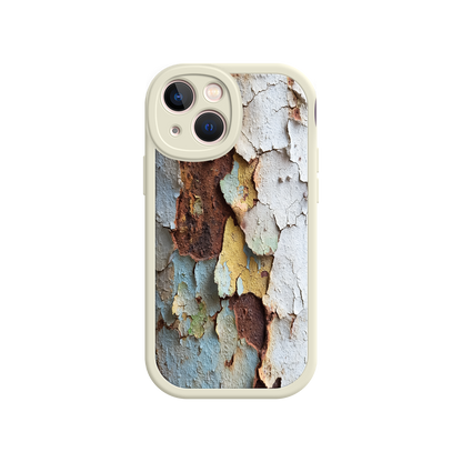 #MC0021 Factory Wholesale Rustic Patina Phone Case – Vintage Peeling Paint Design for iPhone 17