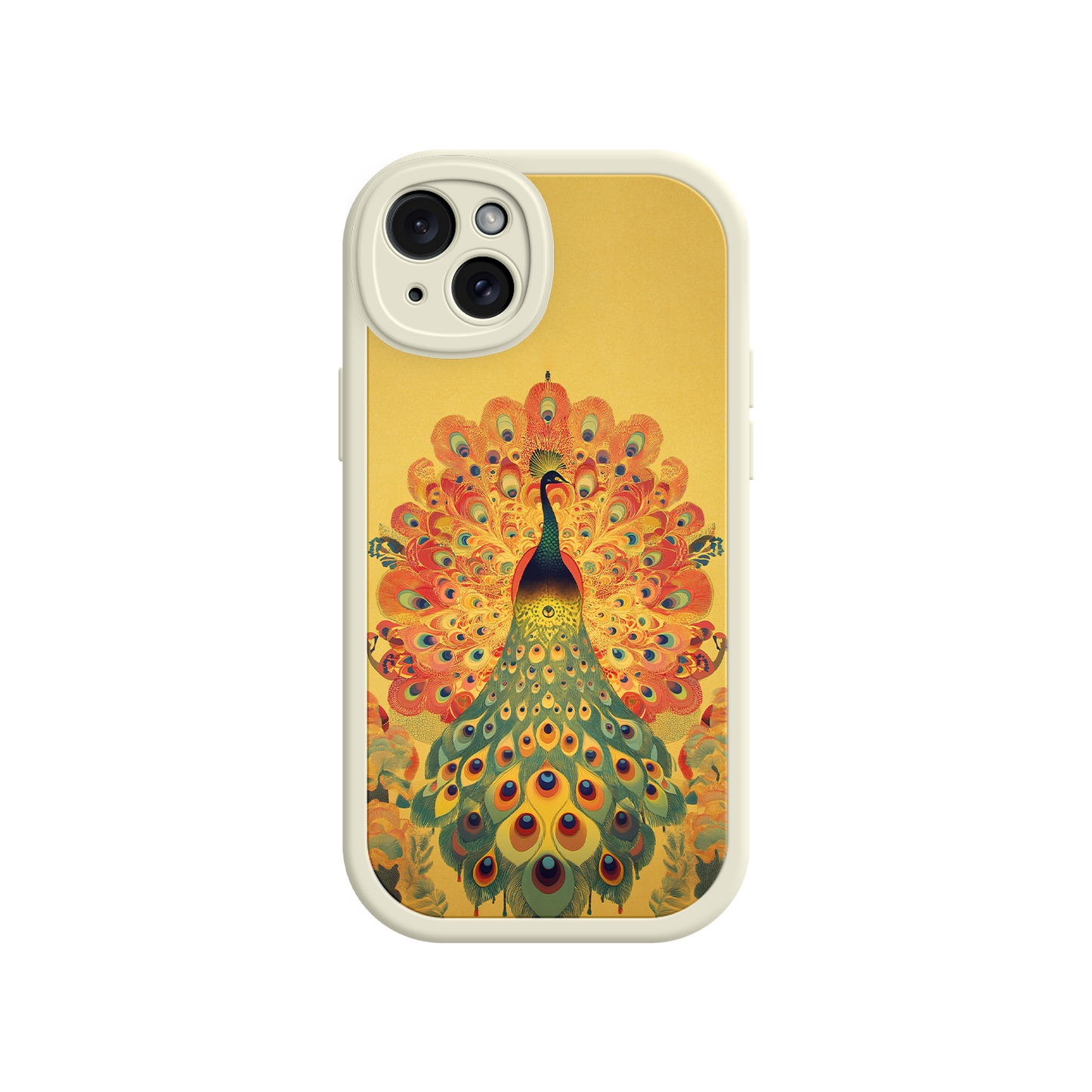 #MC0009 Factory Wholesale Peacock iPhone Case – Artistic Bird Design with Vibrant Feathers & Boho Style