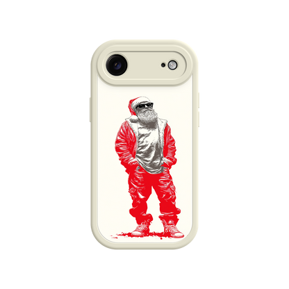 Urban Santa iPhone case with festive red design