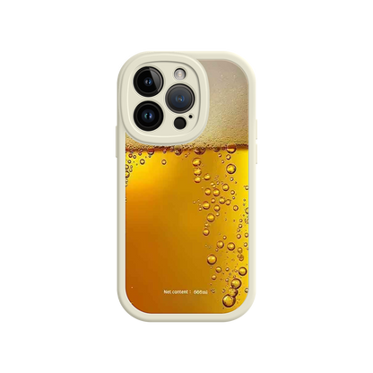 #MC0007 Factory Wholesale Funny Beer Glass Phone Case – Realistic Foam Design, Novelty Gift for Beer Lovers