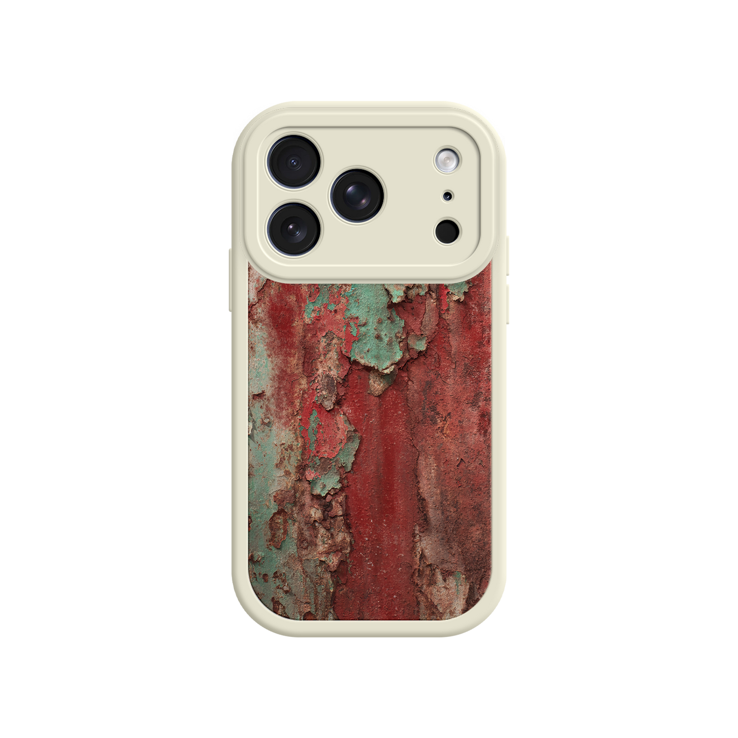 #MC0022 Factory Wholesale Rustic Metal Texture Phone Case – Vintage Industrial Style for iPhone 17