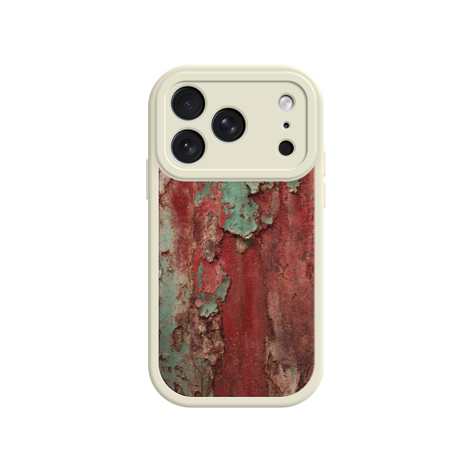 Rustic Metal Texture Phone Case – Vintage Industrial Style for iPhone 17