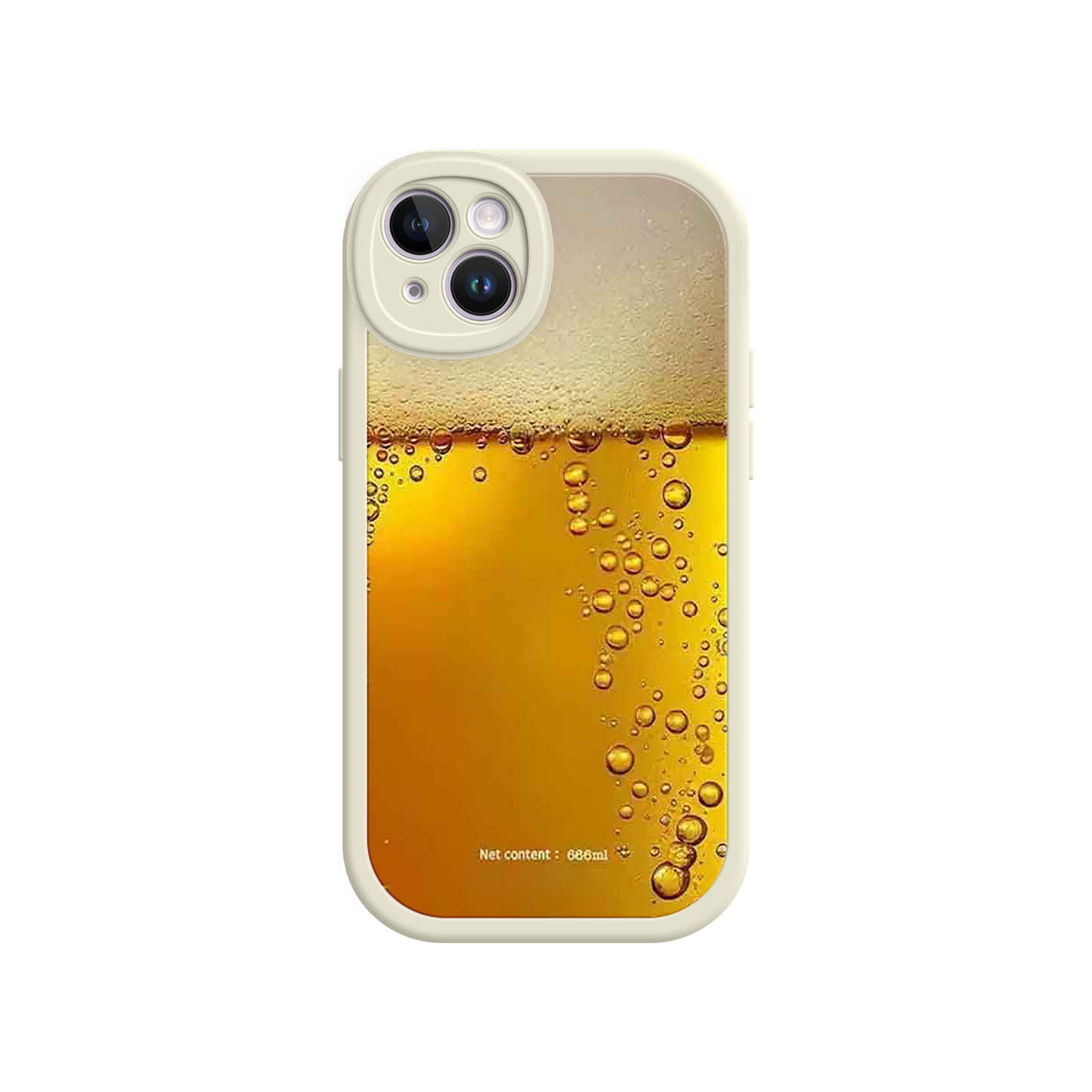 #MC0007 Factory Wholesale Funny Beer Glass Phone Case – Realistic Foam Design, Novelty Gift for Beer Lovers