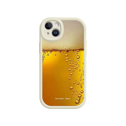 #MC0007 Factory Wholesale Funny Beer Glass Phone Case – Realistic Foam Design, Novelty Gift for Beer Lovers