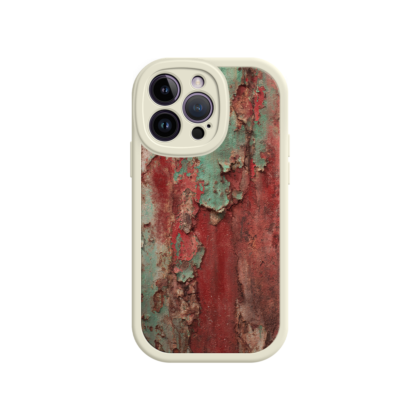 #MC0022 Factory Wholesale Rustic Metal Texture Phone Case – Vintage Industrial Style for iPhone 17