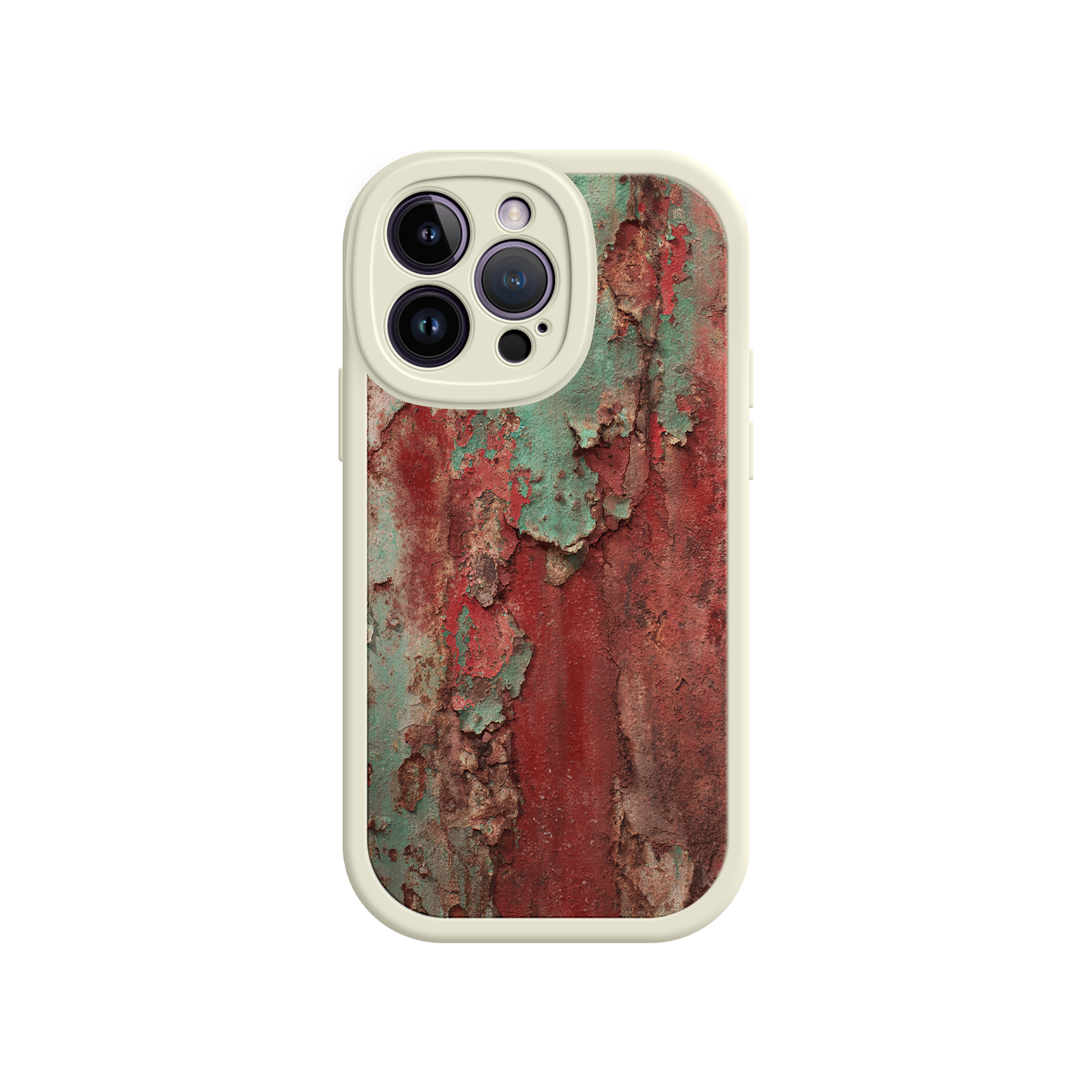 Rustic Metal Texture Phone Case – Vintage Industrial Style for iPhone 17