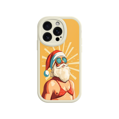 Humorous Santa phone case for holiday gifting