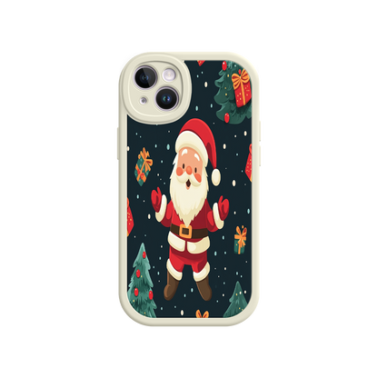 #MC0032 Factory Wholesale Festive Santa iPhone 17 Case – Christmas Holiday Design, Jolly Santa Claus, Gift Boxes & Trees