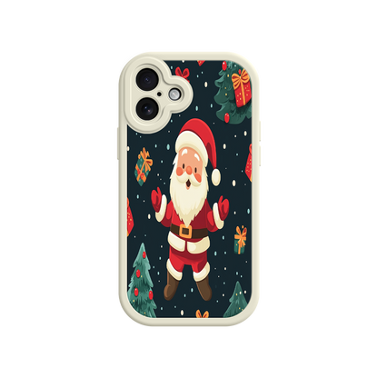 #MC0032 Factory Wholesale Festive Santa iPhone 17 Case – Christmas Holiday Design, Jolly Santa Claus, Gift Boxes & Trees