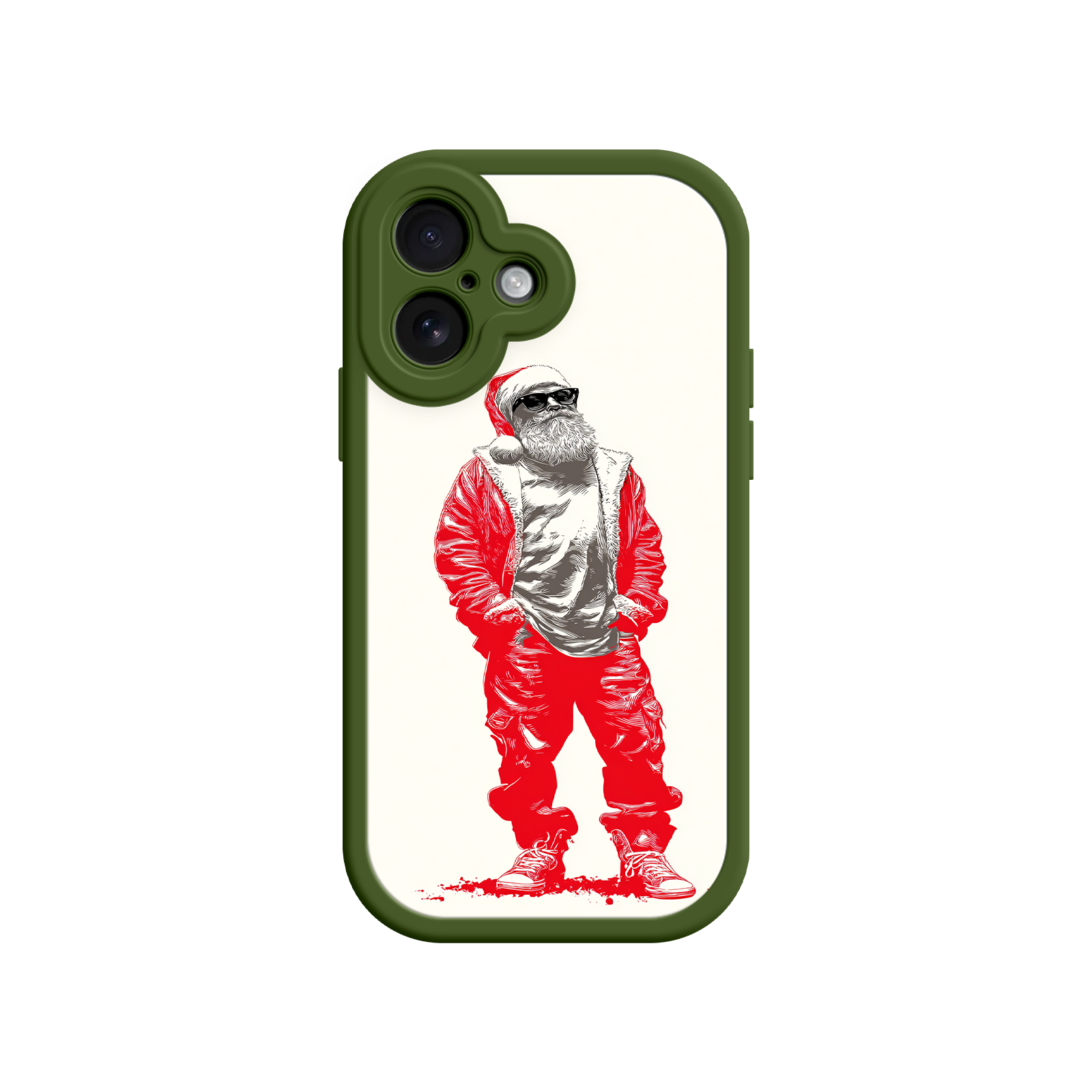 Santa Claus phone case with cool street style