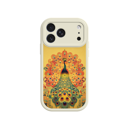 #MC0009 Factory Wholesale Peacock iPhone Case – Artistic Bird Design with Vibrant Feathers & Boho Style