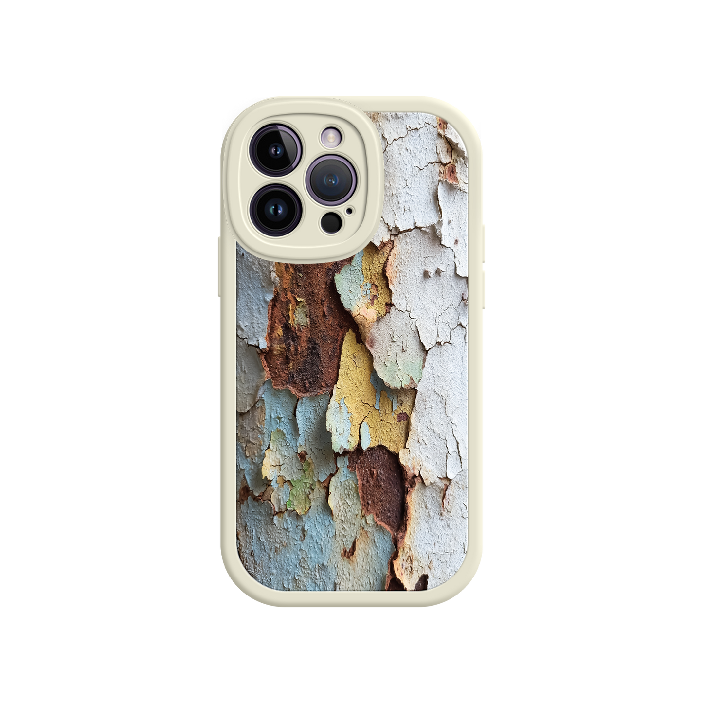 #MC0021 Factory Wholesale Rustic Patina Phone Case – Vintage Peeling Paint Design for iPhone 17
