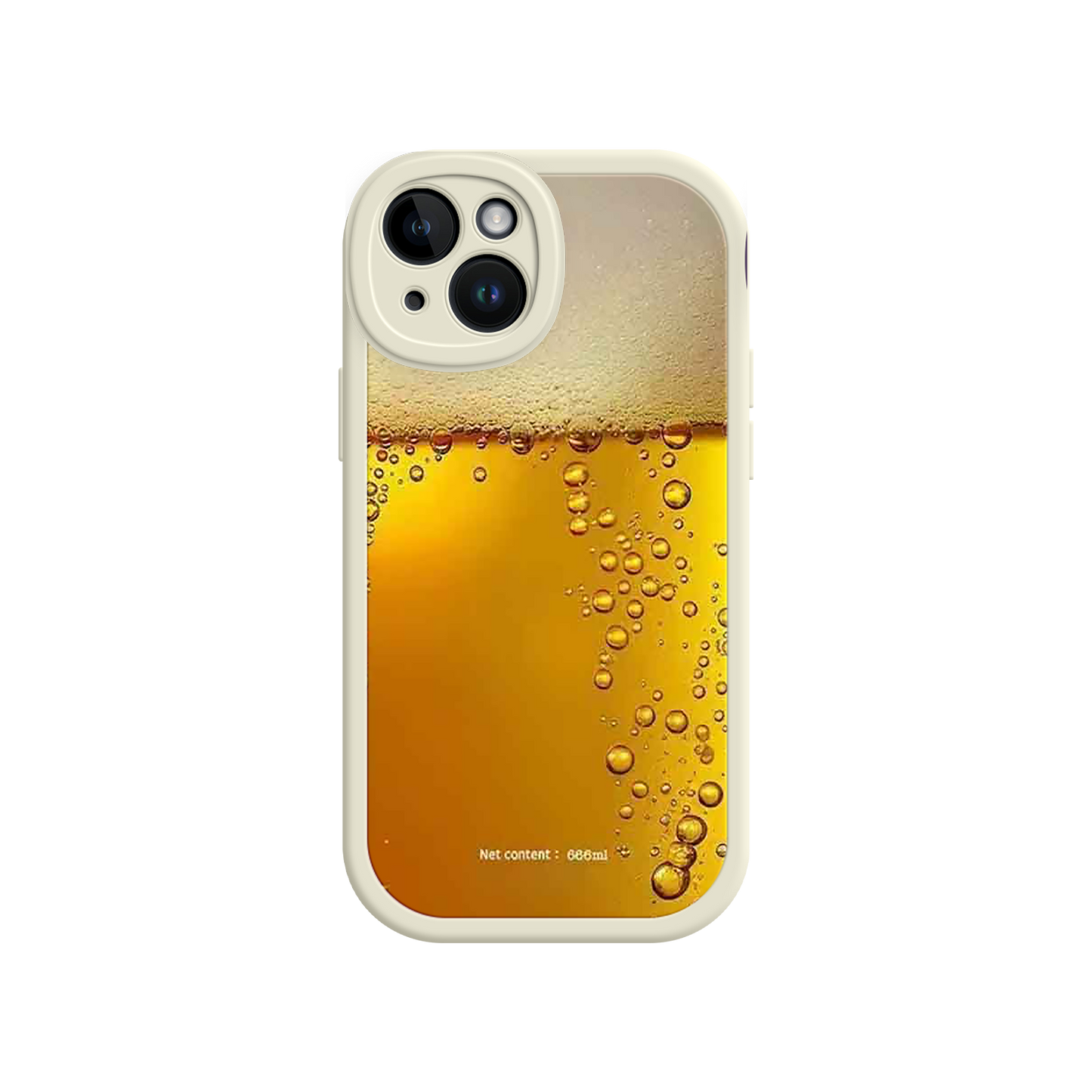 #MC0007 Factory Wholesale Funny Beer Glass Phone Case – Realistic Foam Design, Novelty Gift for Beer Lovers