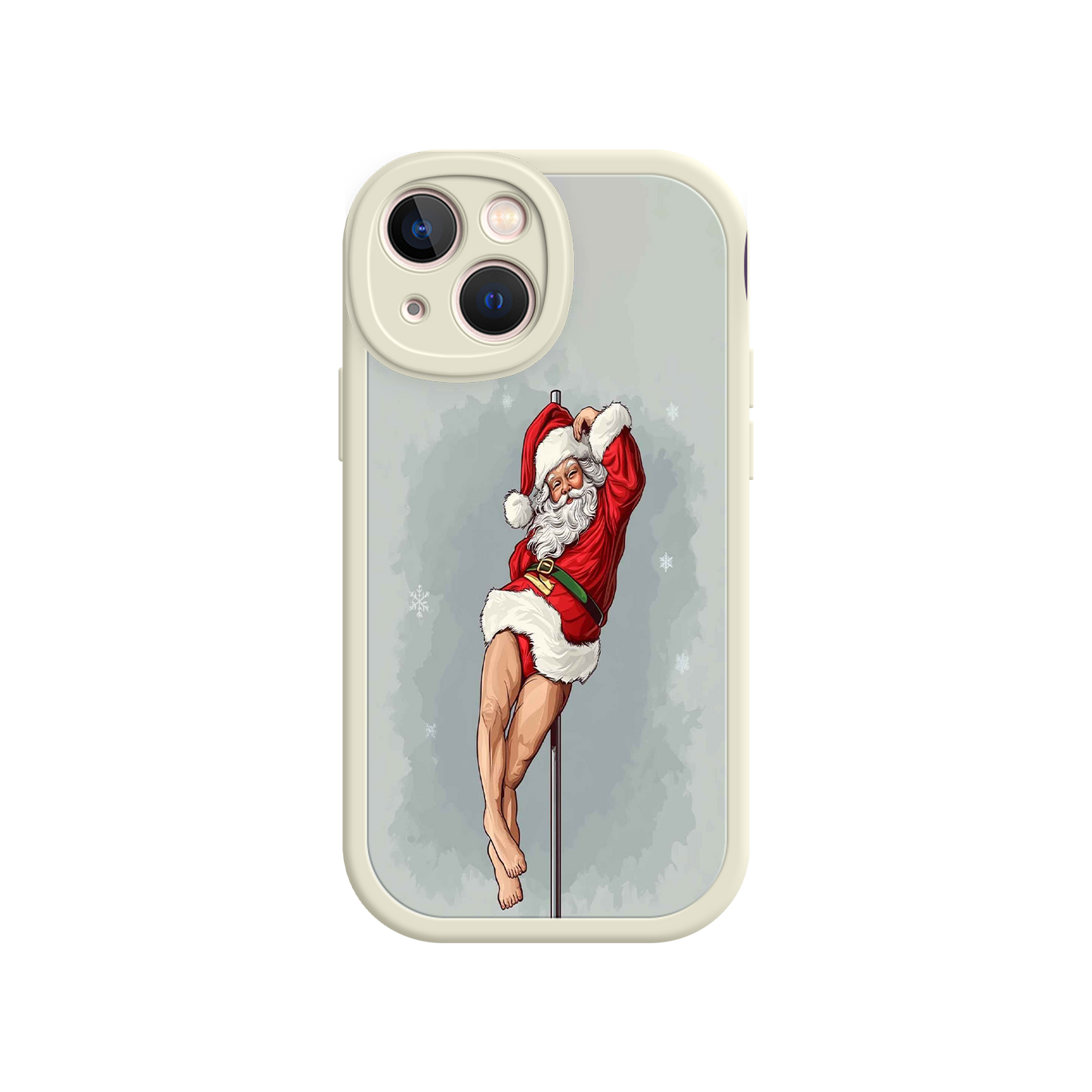 #MC0038 Factory Wholesale Pole Dancing Santa Claus iPhone 17 Case – Funny Christmas Art, Cheeky Holiday Design, Festive Adult Humor