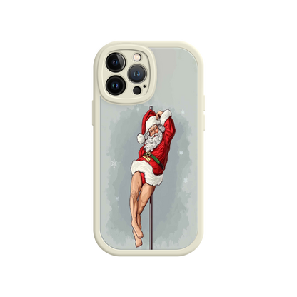 #MC0038 Factory Wholesale Pole Dancing Santa Claus iPhone 17 Case – Funny Christmas Art, Cheeky Holiday Design, Festive Adult Humor