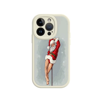 #MC0038 Factory Wholesale Pole Dancing Santa Claus iPhone 17 Case – Funny Christmas Art, Cheeky Holiday Design, Festive Adult Humor