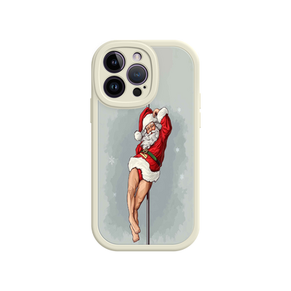 #MC0038 Factory Wholesale Pole Dancing Santa Claus iPhone 17 Case – Funny Christmas Art, Cheeky Holiday Design, Festive Adult Humor