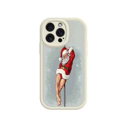 #MC0038 Factory Wholesale Pole Dancing Santa Claus iPhone 17 Case – Funny Christmas Art, Cheeky Holiday Design, Festive Adult Humor