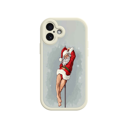 #MC0038 Factory Wholesale Pole Dancing Santa Claus iPhone 17 Case – Funny Christmas Art, Cheeky Holiday Design, Festive Adult Humor