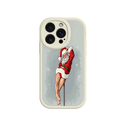 #MC0038 Factory Wholesale Pole Dancing Santa Claus iPhone 17 Case – Funny Christmas Art, Cheeky Holiday Design, Festive Adult Humor
