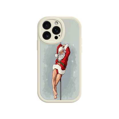 #MC0038 Factory Wholesale Pole Dancing Santa Claus iPhone 17 Case – Funny Christmas Art, Cheeky Holiday Design, Festive Adult Humor