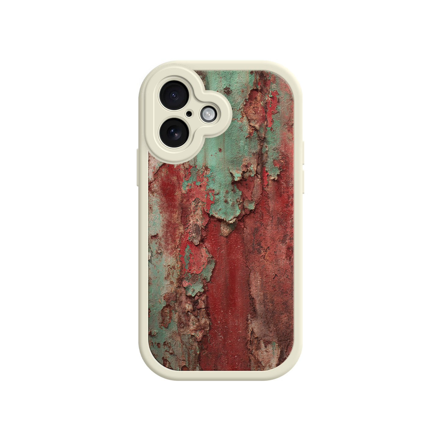 #MC0022 Factory Wholesale Rustic Metal Texture Phone Case – Vintage Industrial Style for iPhone 17